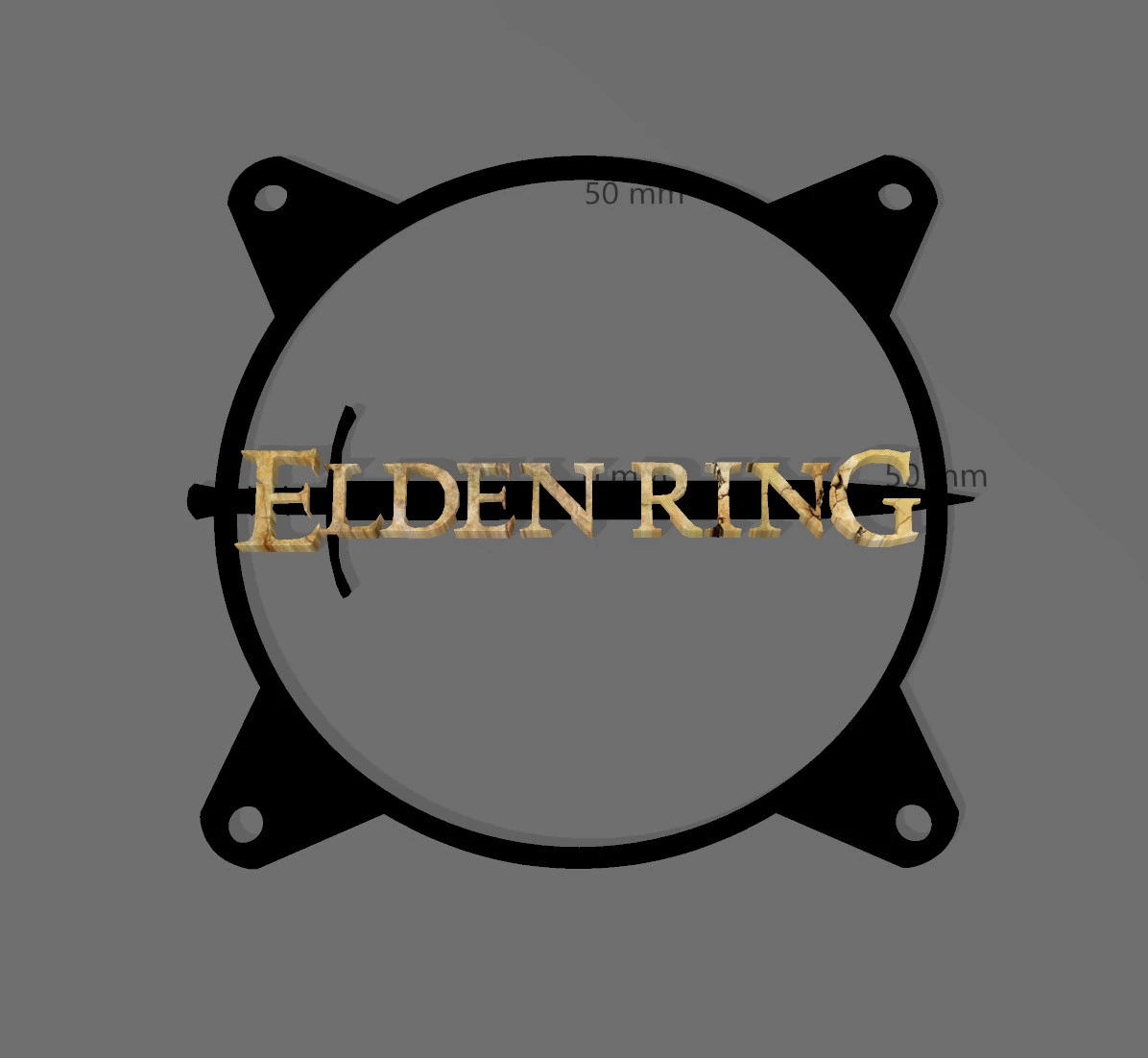 2 FAN COVERS 120 MM - ELDER RING 3D Model .c4d .max .obj .3ds .fbx .stl .blend