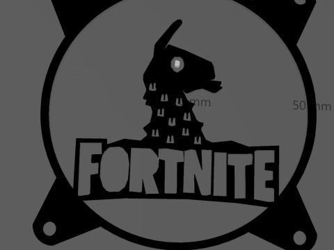4 FAN COVERS 120 MM - FORNITE 3D Model