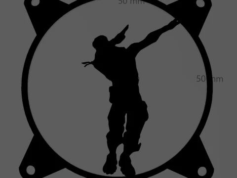 4 FAN COVERS 120 MM - FORNITE 3D Model