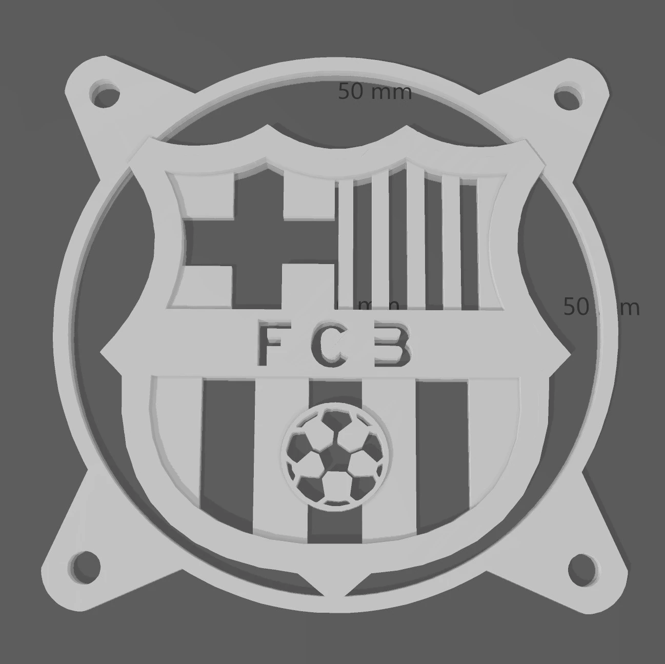 FAN KAPAKLARI 120 MM - BARSELONA 3D Baskı Modeli .c4d .max .obj .3ds .fbx .stl .blend 