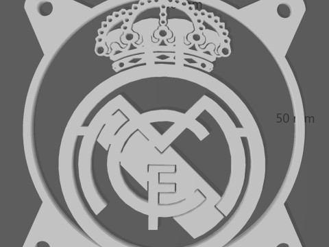 FAN COVER 120 MM - REAL MADRID 3D-printmodel
