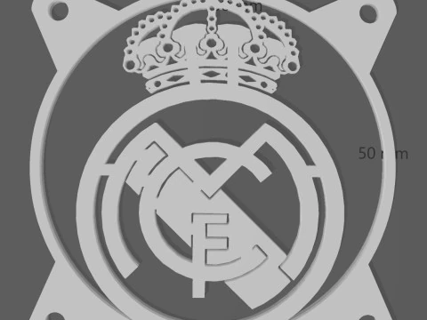 VENTILATORHOES 120 MM - REAL MADRID 3D printmodel