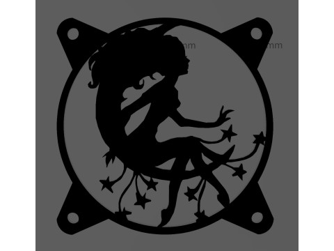 3 FAN COVERS 120 MM - FAIRY 3D-printmodel