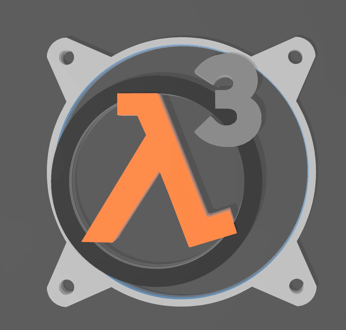 FAN COVER 120 MM - HALF LIFE 3 3D Print Model .c4d .max .obj .3ds .fbx .stl .blend 