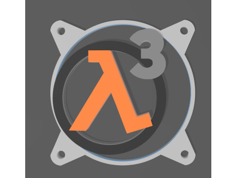 FAN COVER 120 MM - HALF LIFE 3 3D-printmodel