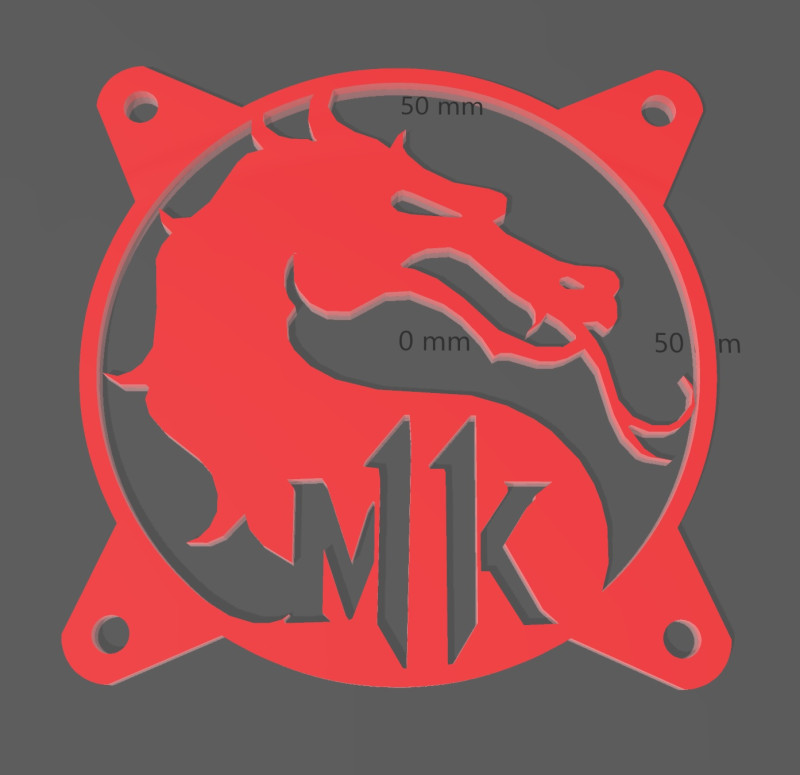 3 FAN COVERS 120 MM - MORTAL KOMBAT 3D Print Model .c4d .max .obj .3ds .fbx .stl .blend 