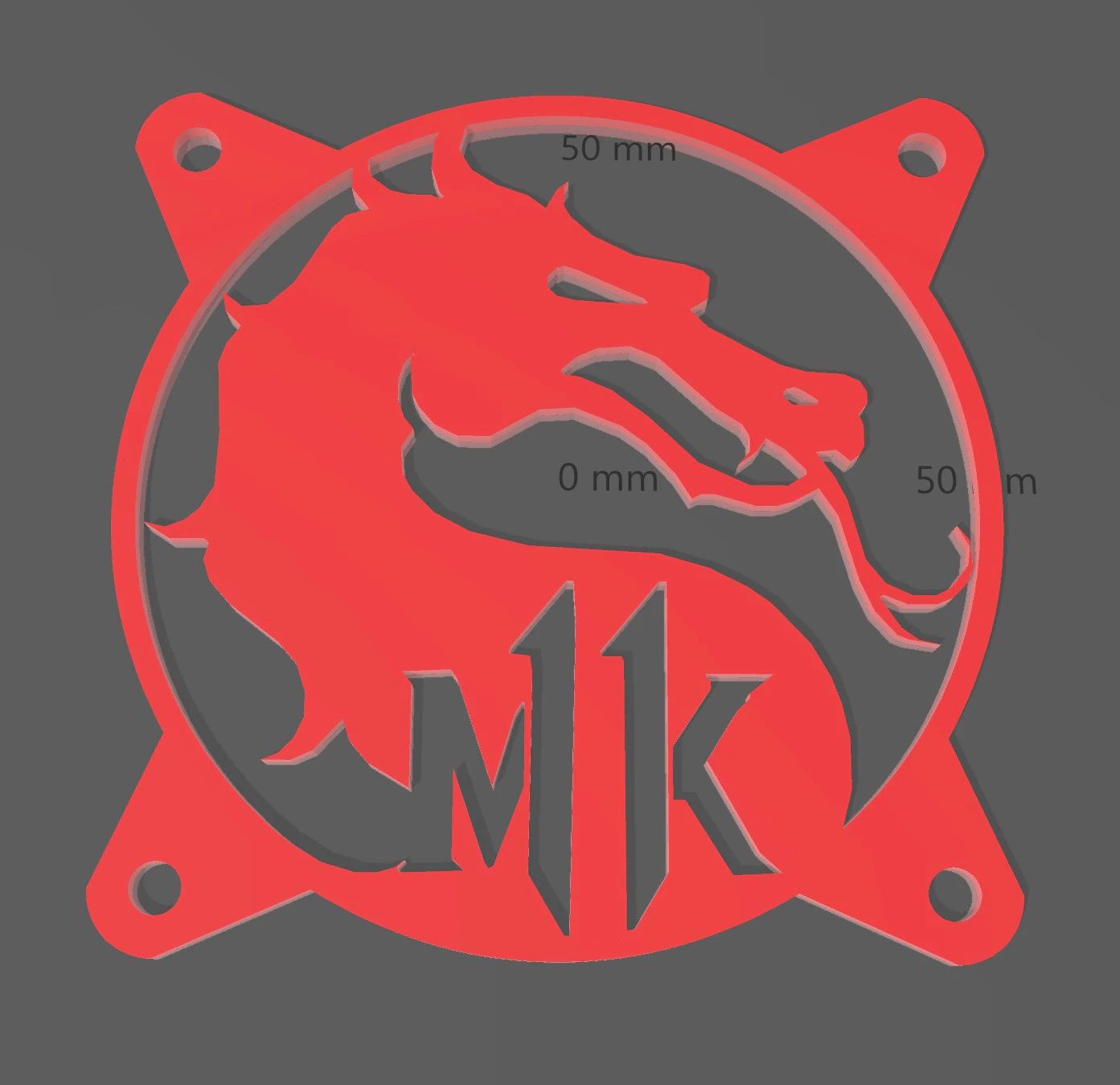 3 FAN COVERS 120 MM - MORTAL KOMBAT 3D Print Model .c4d .max .obj .3ds .fbx .stl .blend 
