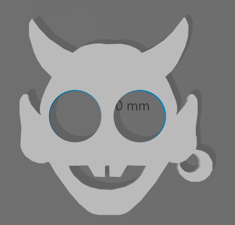 KEYCHAIN - SELF DEFENSE - DEVIL 3D Print Model .c4d .max .obj .3ds .fbx .stl .blend 
