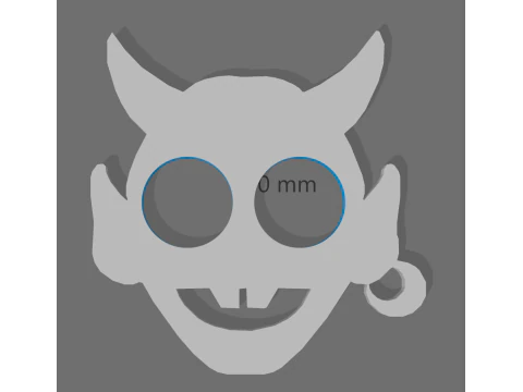 SLEUTELHANGER - ZELFVERDEDIGING - DUIVEL 3D printmodel
