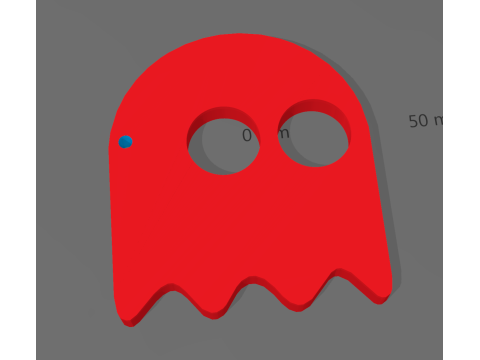 KEYCHAIN - SELFE DEFENSE - GHOST 3D-printmodel