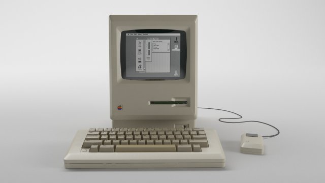 macintosh 128k - element 3d 3D Model .c4d .max .obj .3ds .fbx .stl .blend 