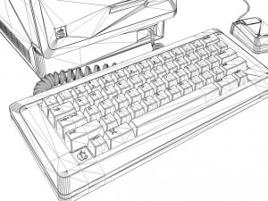 macintosh 128k - element 3d 3D Model