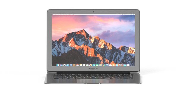 apple macbook air 11 - element 3d 3D 模型 .c4d .max .obj .3ds .fbx .stl .blend 