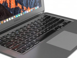 apple macbook air 11 - element 3d 3D Model