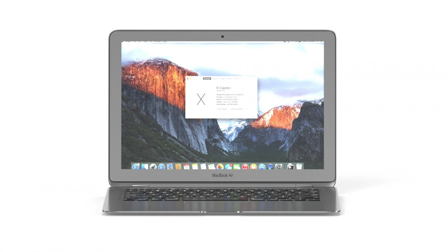apple macbook air 13 - element 3d 3D Model .c4d .max .obj .3ds .fbx .stl .blend