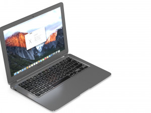 apple macbook air 13 - element 3d 3D Model