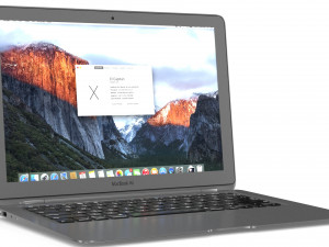 apple macbook air 13 - element 3d 3D Model