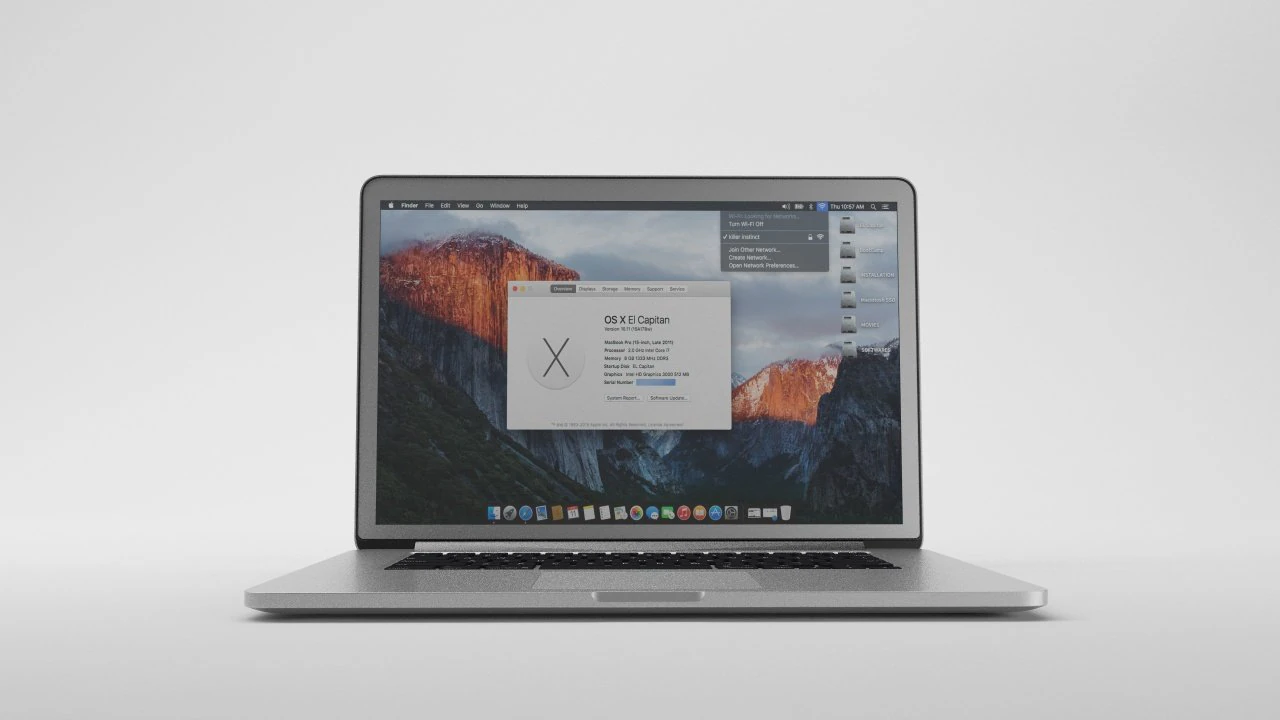 apple macbook pro 15 - element 3d 3D Model .c4d .max .obj .3ds .fbx .stl .blend 