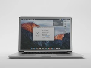 apple macbook pro 15 - елемент 3d 3D Модель