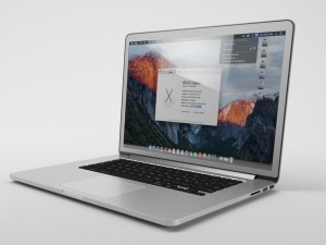 apple macbook pro 15 - element 3d 3D-Modell