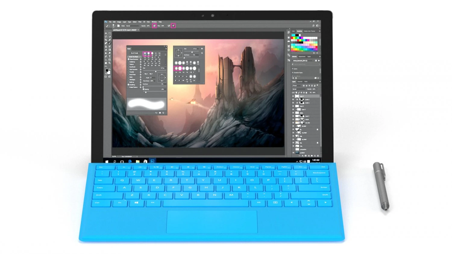microsoft superf&iacute;cie pro - elemento 3d Modelo 3D .c4d .max .obj .3ds .fbx .stl .blend 