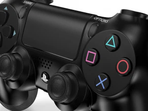 playstation dualshock 4 - element 3d 3D Model