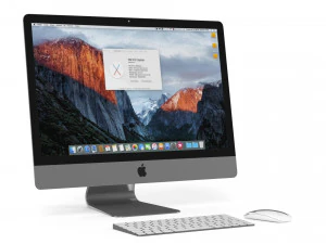 apple imac 4k - element 3d 3D Model
