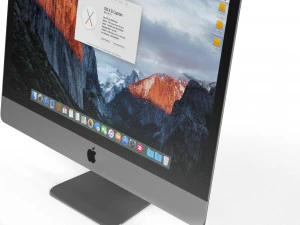 apple imac 4k - element 3d 3D Model