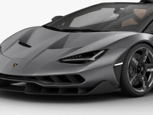 lamborghini centenario roadster - element 3d 3D Model