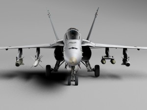 mcdonnell douglas fa-18 hornet 3D मॉडल
