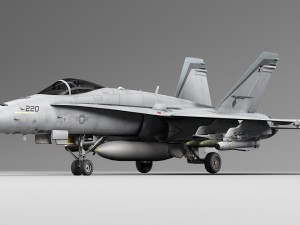 mcdonnell douglas fa-18 hornet 3D मॉडल
