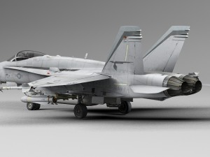 mcdonnell douglas fa-18 hornet 3D मॉडल