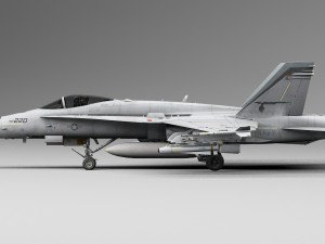mcdonnell douglas fa-18 hornet 3D मॉडल