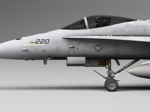 mcdonnell douglas fa-18 hornet 3D मॉडल