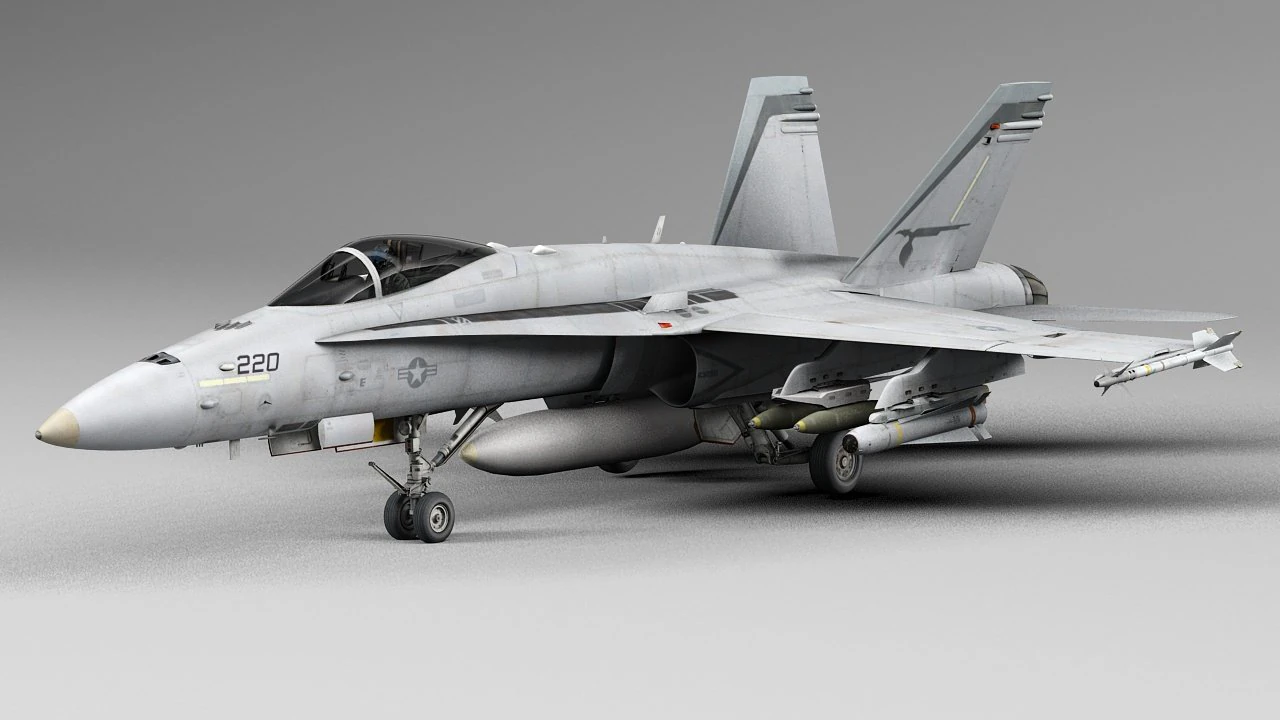 mcdonnell douglas fa-18 hornet 3D Model .c4d .max .obj .3ds .fbx .stl .blend 
