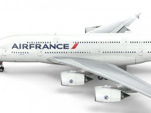 airbus a380 - air france Model 3D