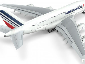 airbus a380 - air france Model 3D