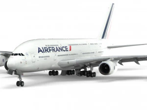airbus a380 - air frankrijk 3D Model