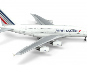 airbus a380 - air france Model 3D