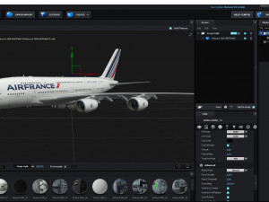 airbus a380 - air france Model 3D