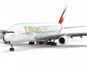 airbus a380 - fly emirates 3D Model