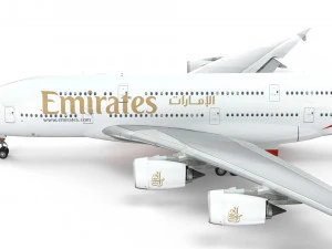 airbus a380 - fly emirates 3D Model