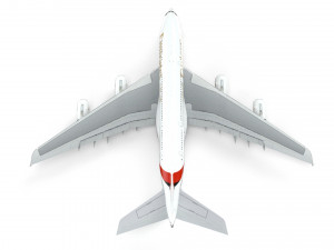 airbus a380 - fly emirates 3D-Modell