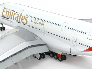 airbus a380 - fly emirates 3D-Modell