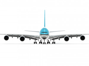 airbus a380 - korean airlines 3D Model
