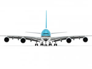 airbus a380 - korean airlines 3D Model