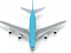 airbus a380 - korean airlines 3D Model