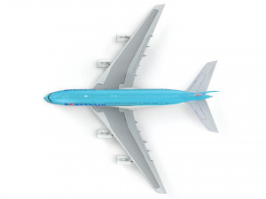 airbus a380 - korean airlines 3D Model