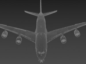 airbus a380 - korean airlines 3D Model