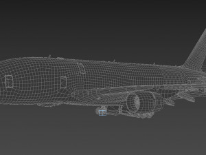 airbus a380 - korean airlines 3D Model